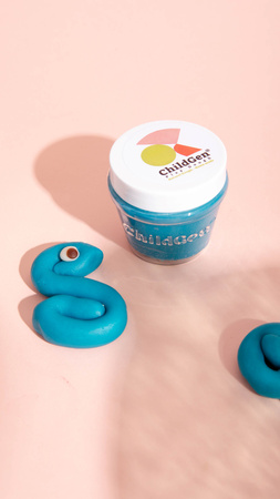 ChildGen, Naturalna ciastolina w słoiczkach - zestaw 6 kolorów