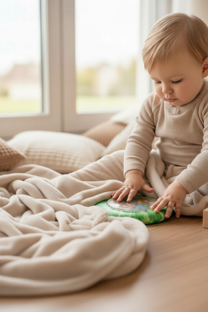 Jellystone, Sensory Disk with Figurines A-Ku-Ku! Peekaboo, Dinosaur Theme