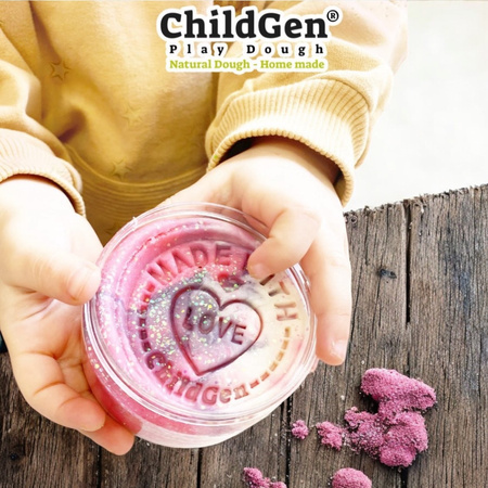 ChildGen, Naturalna ciastolina w słoiczkach - zestaw 6 kolorów