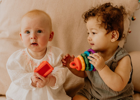 Jellystone, Silikonowa piramida, gryzaki krążki, Rainbow, Tęcza