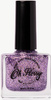 Oh Flossy, Lakier do paznokci Fioletowy Brokat, 12 ml, bio brokat, roślinna formuła PURPLE GLITTER