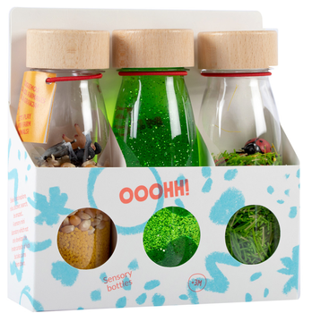 Petit Boum, Set of 3 Sensory Bottles - LIFE