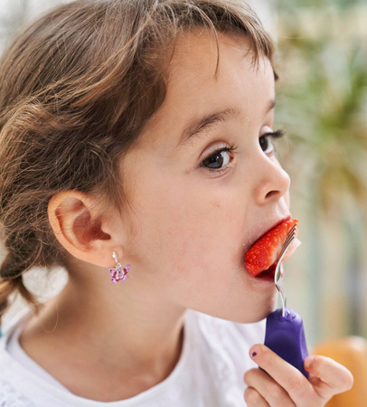 Nanas Manners 2 widelec i łyżka PURPLE 1-3 lat