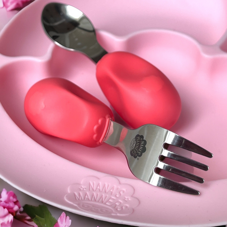 Nana's Manners ETAP 2 Widelec i łyżka PINK