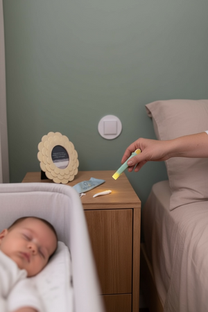 LatchLight – Innovative night lamp that does not disrupt sleep phases, portable, with a clip and directional light.