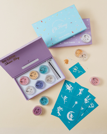 Oh Flossy, Kreatywne szablony do makijażu i malowania twarzy, wielokrotnego użytku