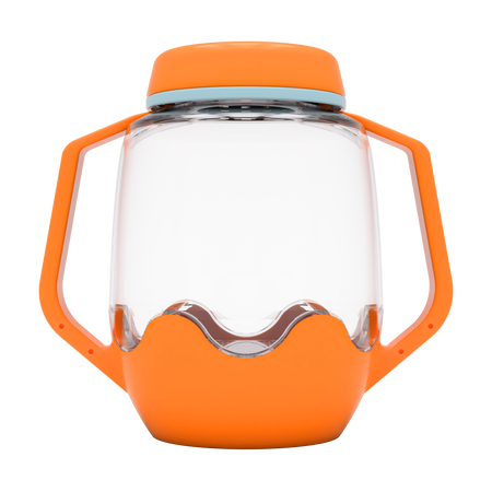 Glo Pals, Słoik sensoryczny do napełnienia wodą, kolor pomarańczowy