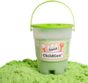 ChildGen, Piasek kinetyczny z foremką, 100% naturalny, 500g, kolor ZIELONY, zapach brzoskwiniowy