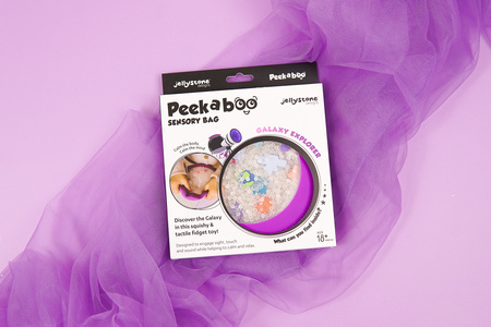 Jellystone, Peekaboo Sensory Bag GALAXY