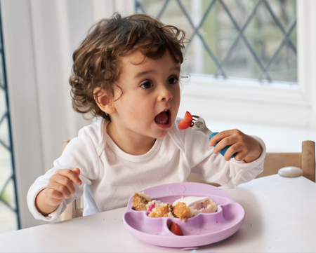 Nana's Manners PURPLE Talerz silikonowy z przyssawką