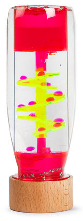 Petit Boum, Butelka sensoryczna, dwufazowa MOVE SPIRALA różowa