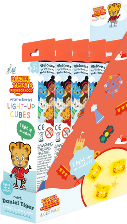 Glo Pals, CASE Daniel Tiger Light-Up Cubes