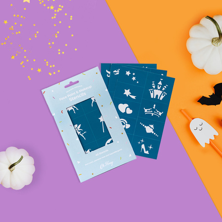 Oh Flossy, Kreatywne szablony do makijażu i malowania twarzy, wielokrotnego użytku