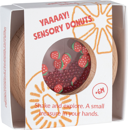 Petit Boum, Sensory Rattle, Strawberry