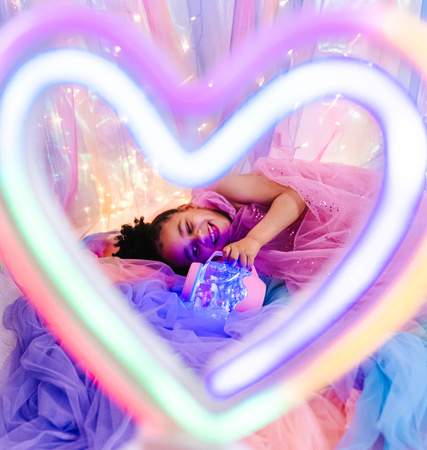 Glo Pals, CASE Sensorická sklenice k naplnění vodou, růžová, Bubble Gum