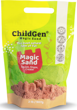 ChildGen MAGICAL SAND 907 GR - GREEN COLOR