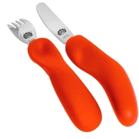 Nanas Manners ETAP 3 ORANGE Sztućce nóż widelec 3-9 lat